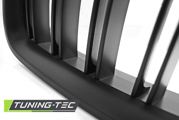 Upgrade Sportgrill Nieren für BMW 5er F10/F11 Limousine/Touring 10-16 matt schwarz Doppelsteg Design